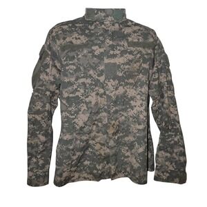 Military Issue Men's ACU Digital Camouflage Combat Uniform Jacket Medium Long